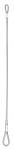 STEEL LANYARD "I" | 100 cm, 130 cm, 180 cm